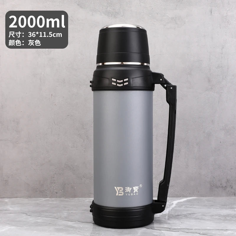 Travel Mug With Handle Stainless Steel Travel Mug Vacuum Cup With Lid Coffee Mugs  Thermal Cups With Adjustable