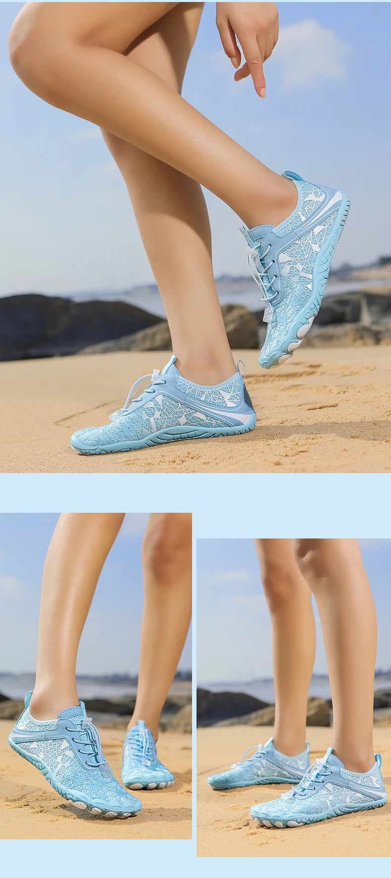 Unisex Barefoot Aqua Quick-Drying Outdoor Sports Water Sneakers Beach Swimming Fitness Wading Hiking Cycling Surf Shoes