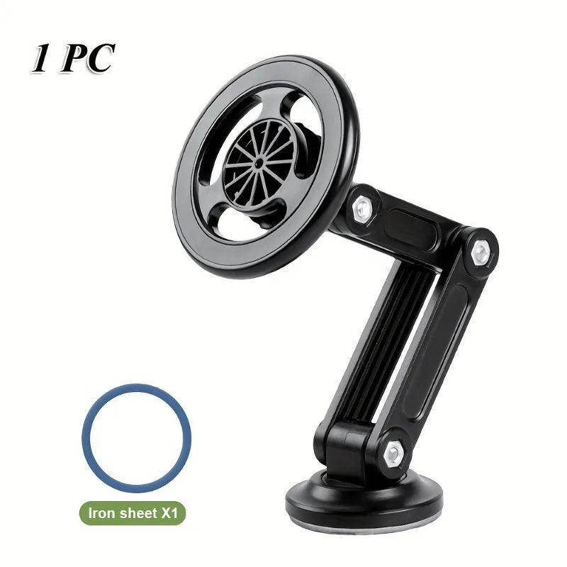 1pc Universal Car Phone Holder, Magnetic Wall Mount with Rotatable Design Waterproof PC Material Compatible with All Smartphones
