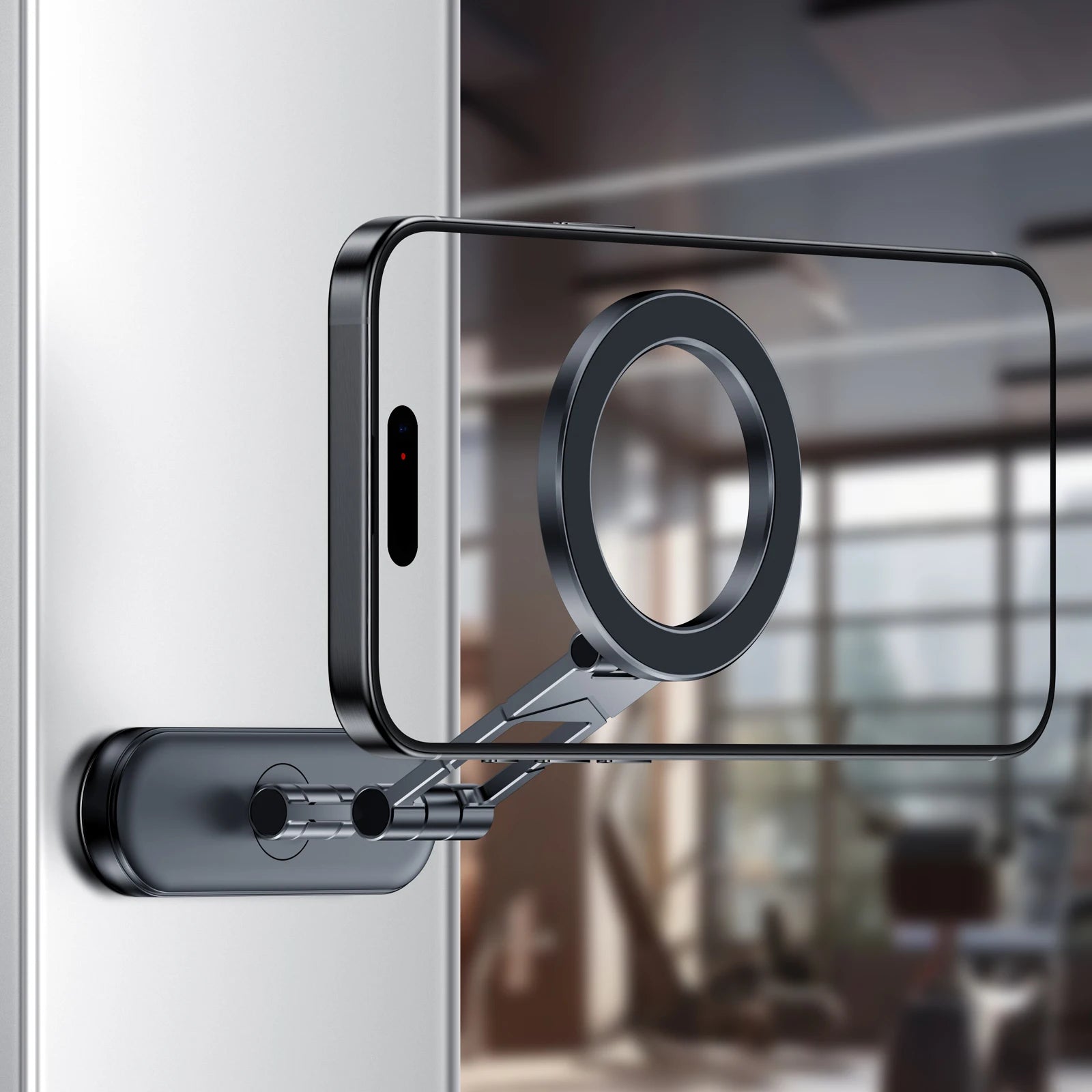 Dual Side Magnetic Car Phone Holder for Magsafe iPhone 17 16 15 Car Dashboard Holder 360° Rotation Phone Holder for Android