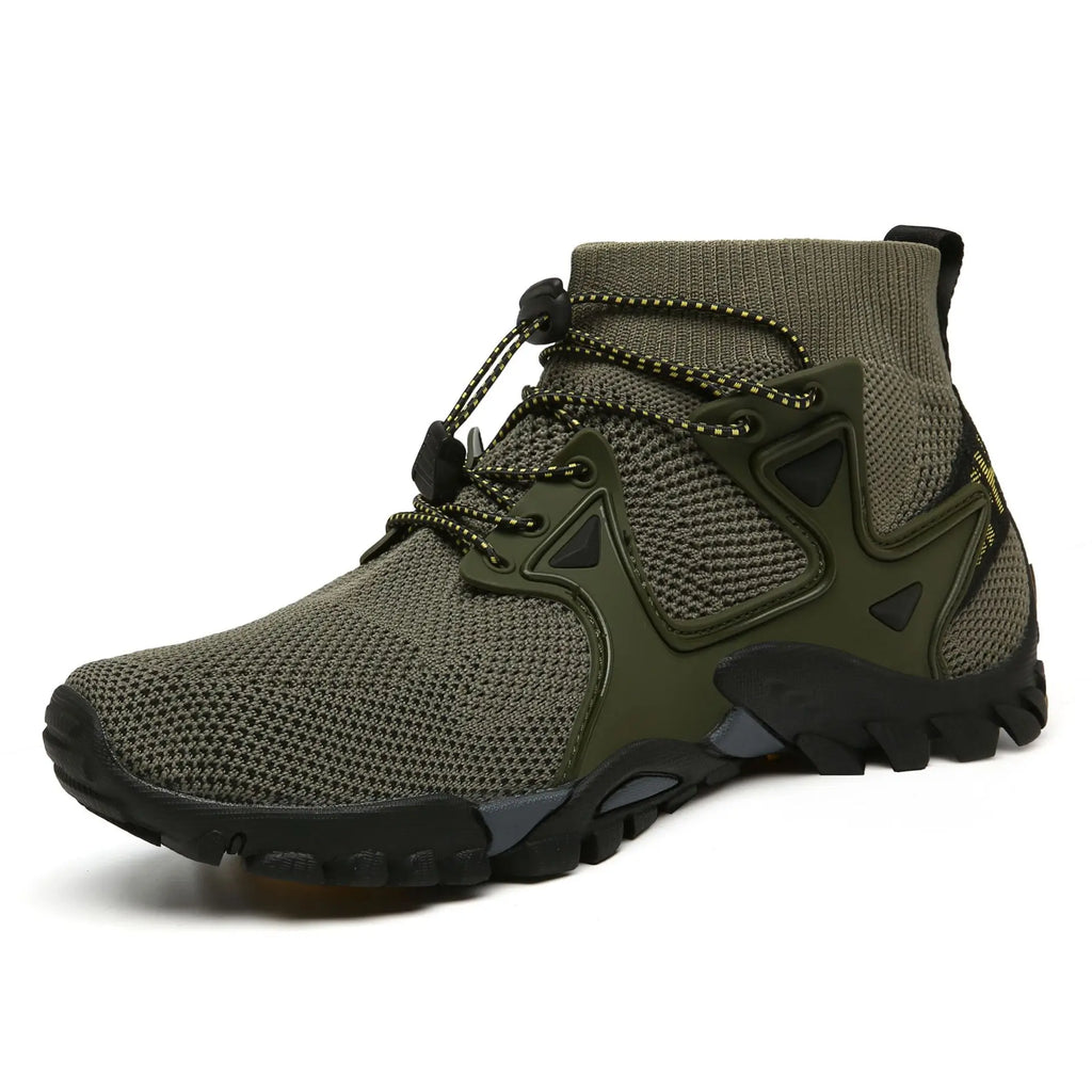 Shoes for Men Walking  2026 Summer New High Top Boots Breathable Mesh Mountaineering Outdoor Comfortable Leisure Travel Sneakers