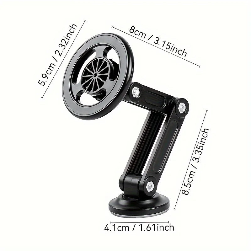 1pc Universal Car Phone Holder, Magnetic Wall Mount with Rotatable Design Waterproof PC Material Compatible with All Smartphones