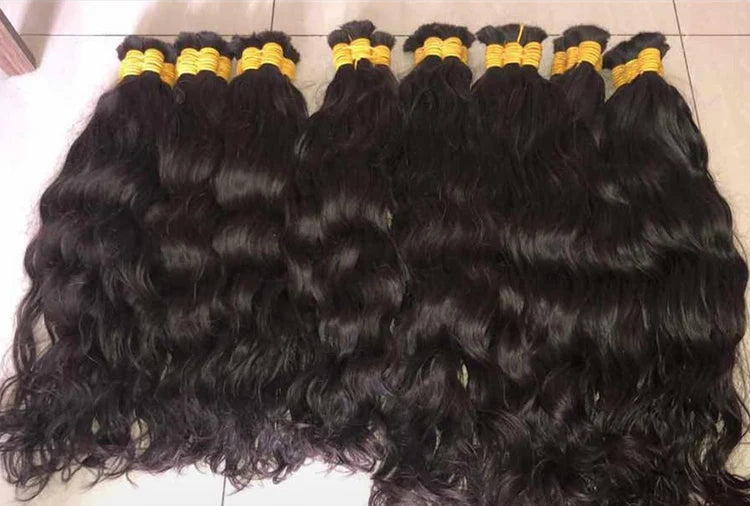 Extensões De Cabelos Humano Indiano Vietinamita Original Natural Brasileiro Cacheados Para Mega Hair Raw Indian 100% Human Hair