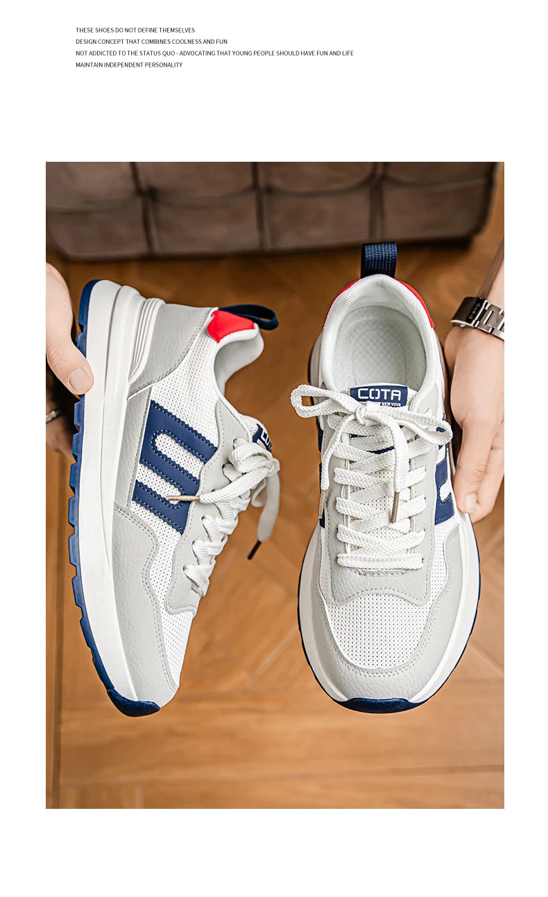 Men's sneakers four seasons new stinkproof breathable soft sole outdoor casual running shoes fashion student joker sports shoes