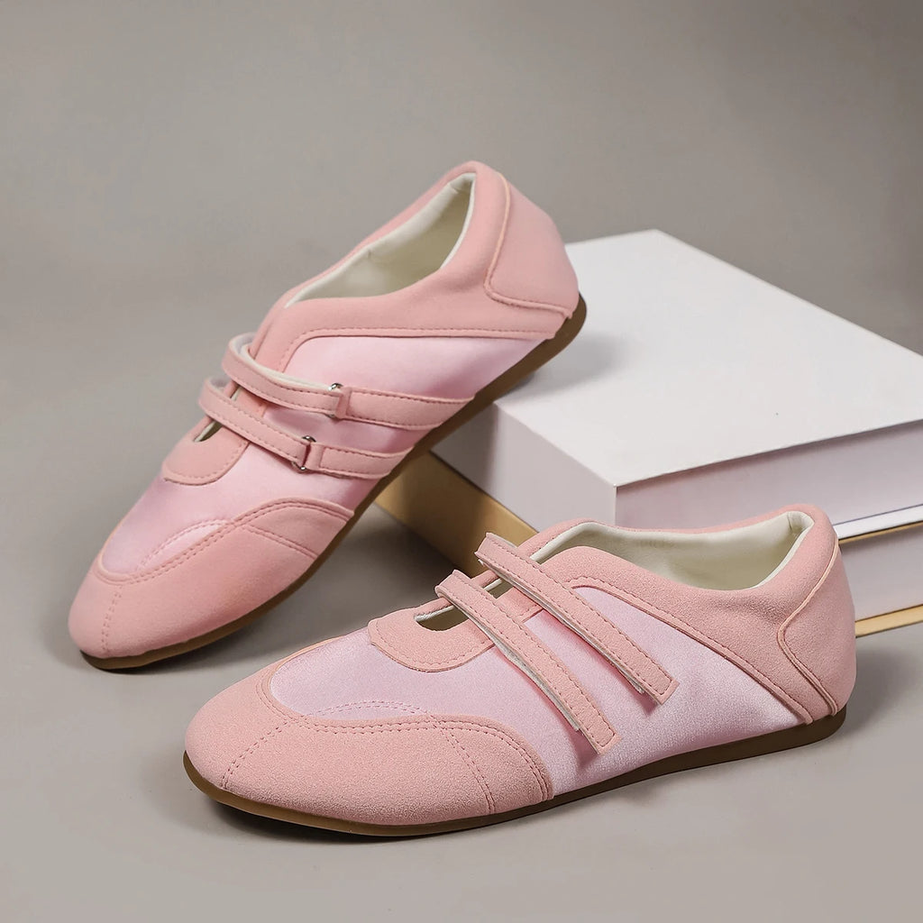 Flats Women's Sports Shoes Fashion Sneakers Casual Shallow Loafers Shoes Walking Ballet Shoes Trend Cozy Zapatillas De Mujer