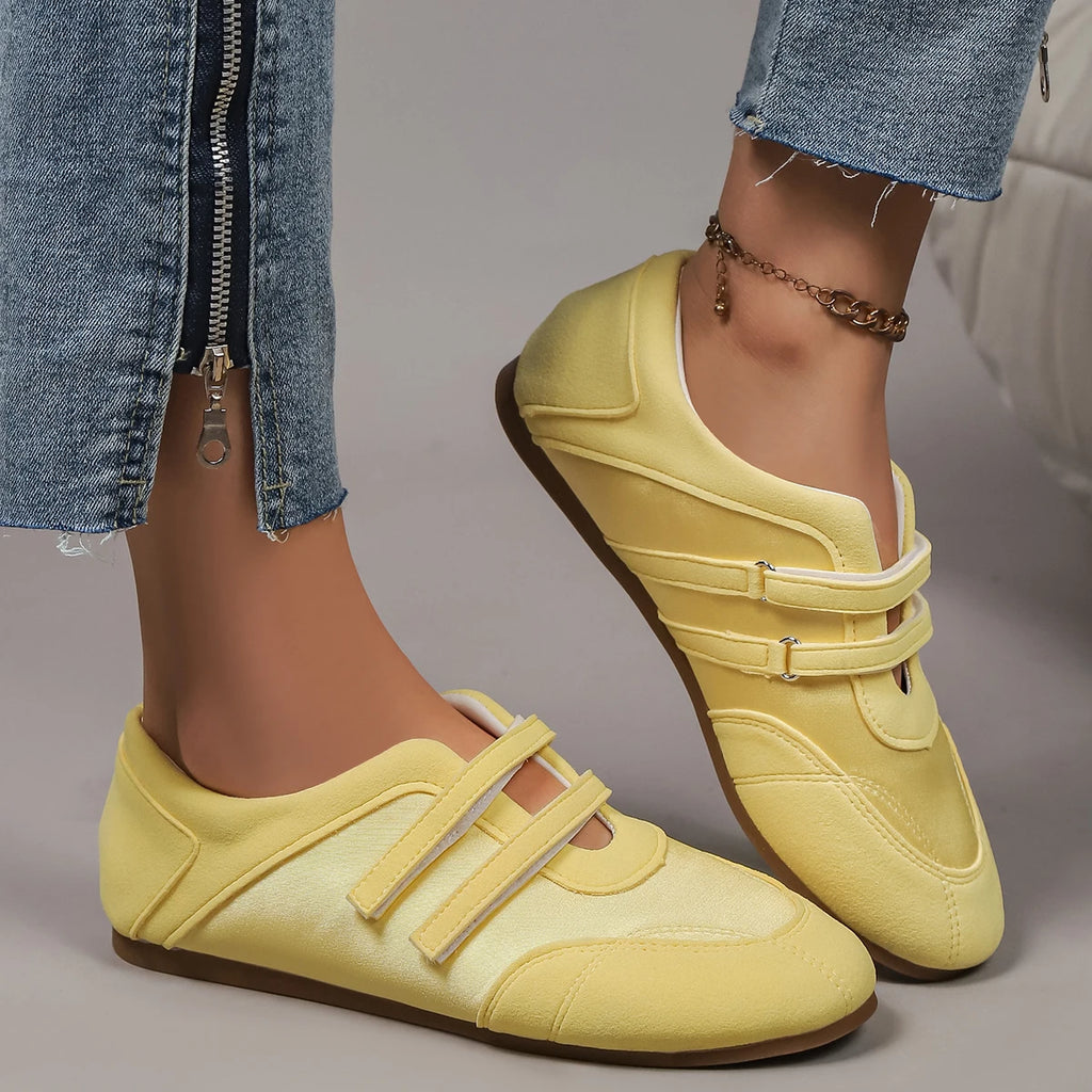 Flats Women's Sports Shoes Fashion Sneakers Casual Shallow Loafers Shoes Walking Ballet Shoes Trend Cozy Zapatillas De Mujer