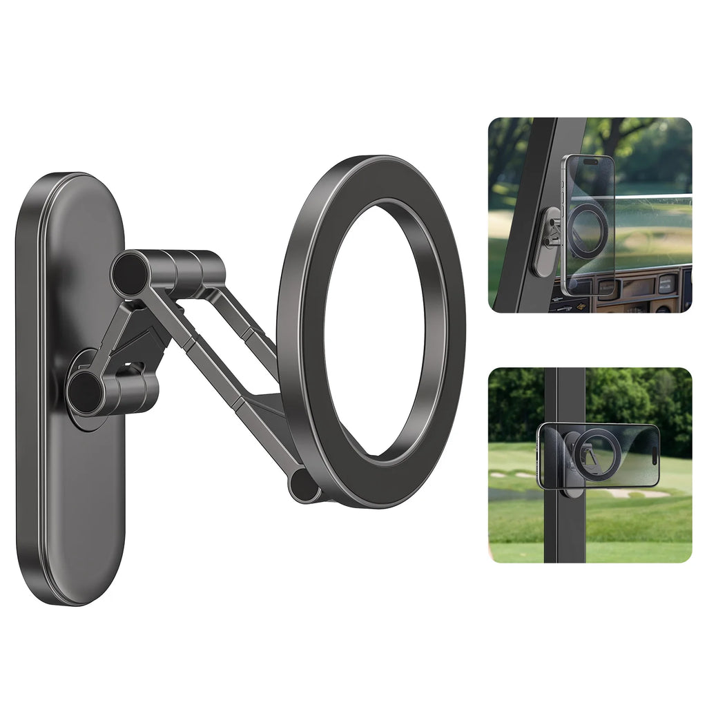 Dual Side Magnetic Car Phone Holder for Magsafe iPhone 17 16 15 Car Dashboard Holder 360° Rotation Phone Holder for Android