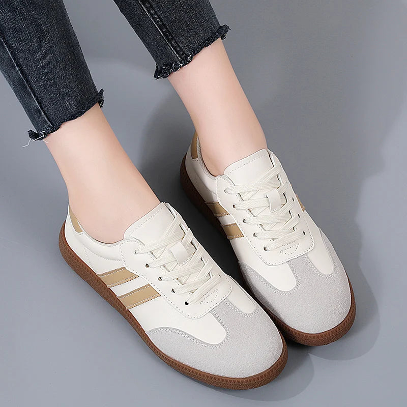 2026 Women Sneakers Fashion Shoes Spring Trend Casual Flats Female New Fashion Comfort White Vulcanized Platform Shoes for Women