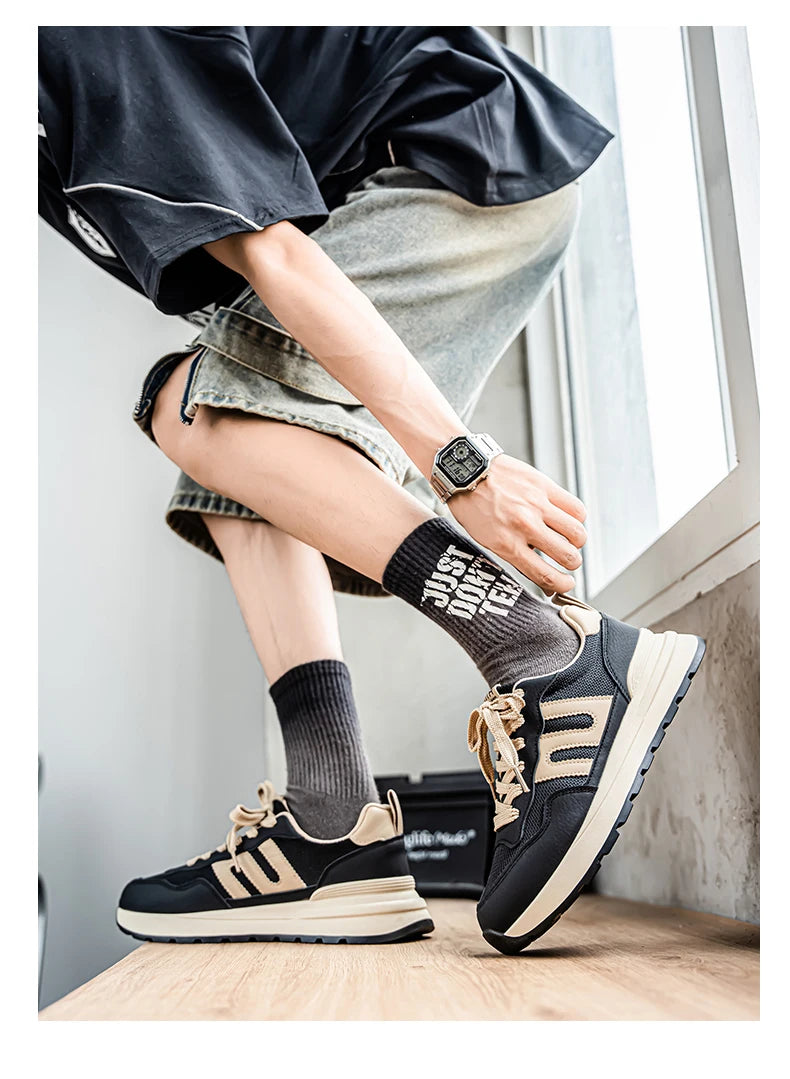 Men's sneakers four seasons new stinkproof breathable soft sole outdoor casual running shoes fashion student joker sports shoes