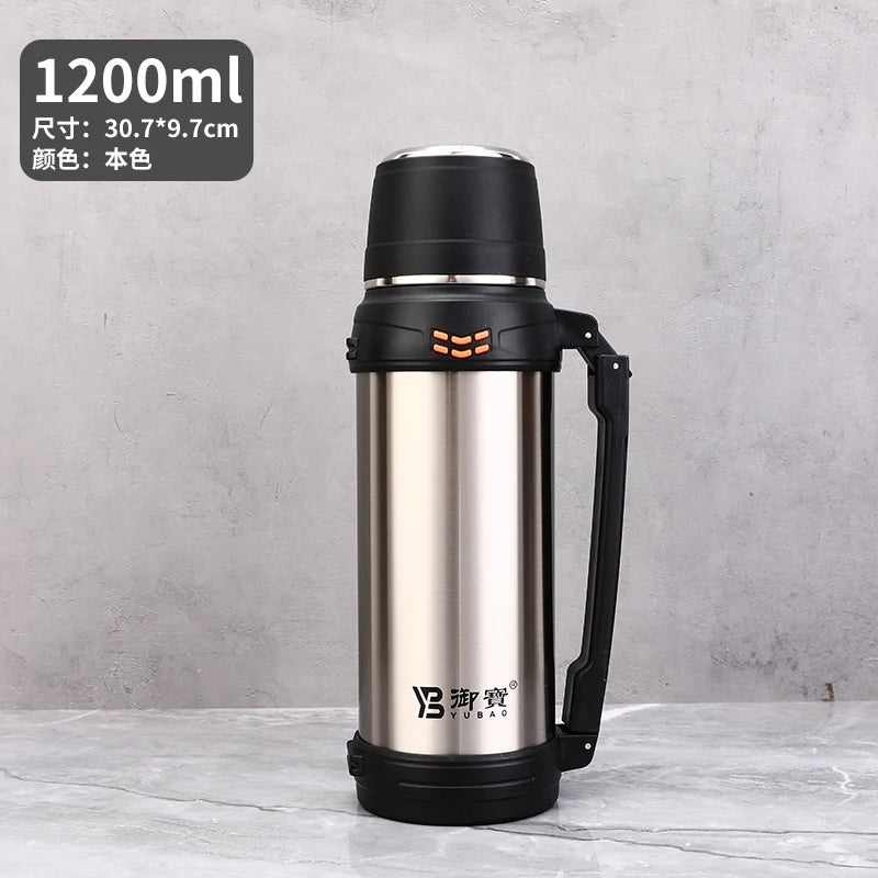 Travel Mug With Handle Stainless Steel Travel Mug Vacuum Cup With Lid Coffee Mugs  Thermal Cups With Adjustable